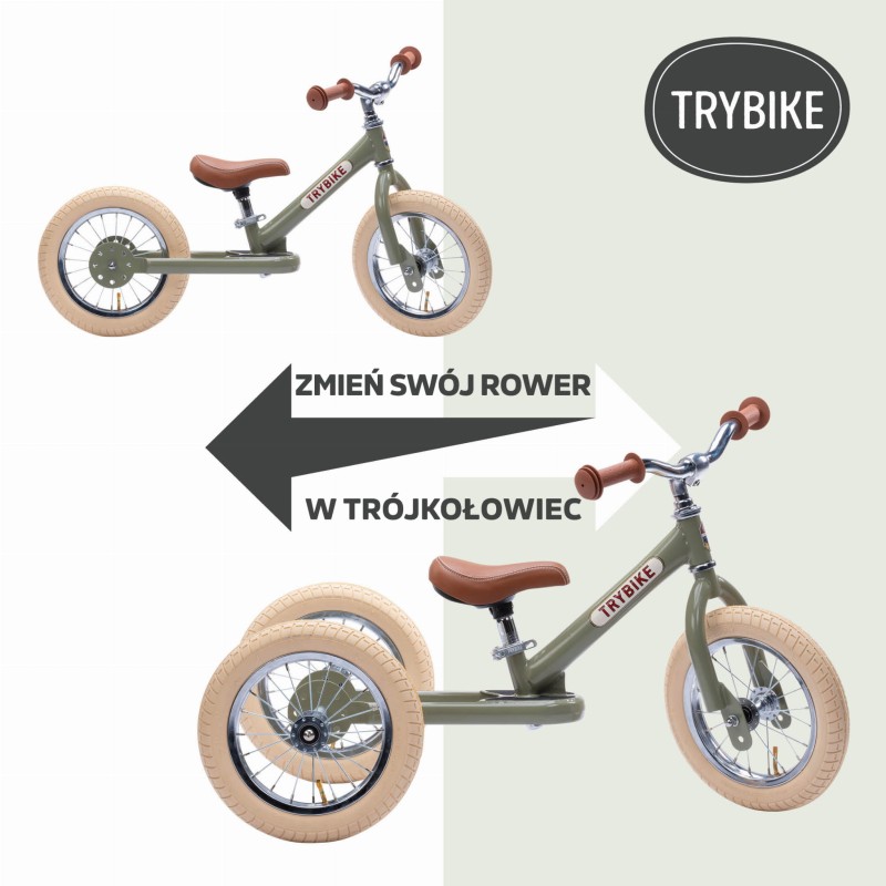 Pierwszy rower biegowy balansujący dziecięcy niebieski dla dzieci Trybike