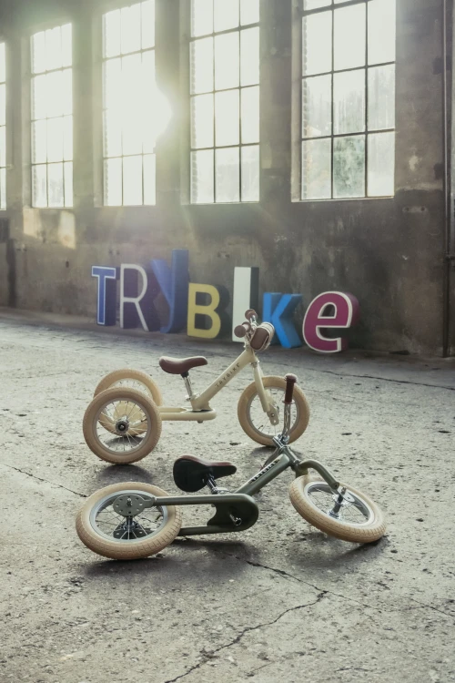 Pierwszy rower biegowy balansujący dziecięcy zielony dla dzieci Trybike
