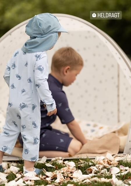 Kapelusz kąpielowy czapka UV blue shadow 6-12 m XS Vanilla Copenhagen