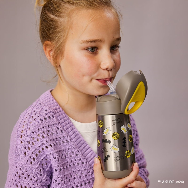 Bidon termiczny ze słomką 350 ml Batman b.box