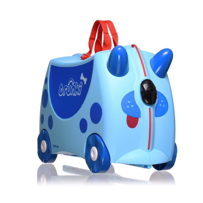 Jeżdżąca walizka dla dzieci Niebieski Pies Trunki