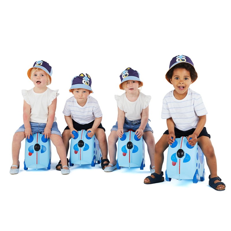 Jeżdżąca walizka dla dzieci Niebieski Pies Trunki