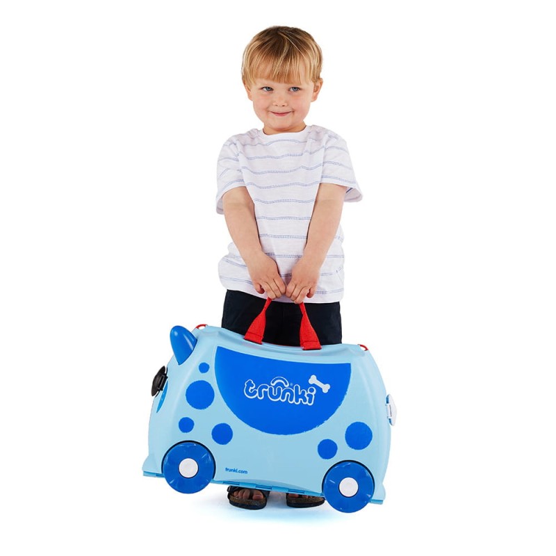 Jeżdżąca walizka dla dzieci Niebieski Pies Trunki