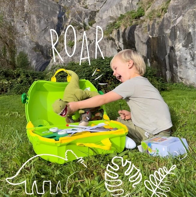 Jeżdżąca walizka dla dzieci Dinozaur Dudley Trunki