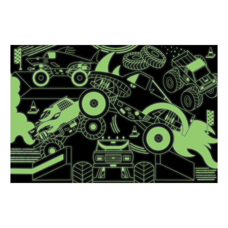Puzzle świecące w ciemności Monster trucki 100 elementów 5+ Mudpuppy