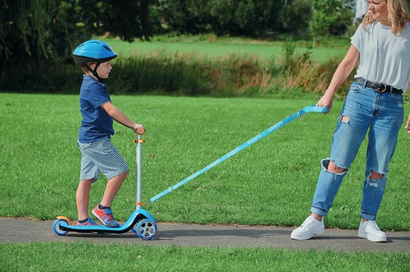 Składana hulajnoga duża niebieska Trunki
