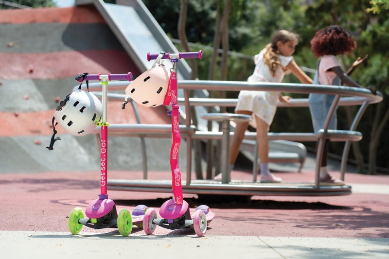 Składana hulajnoga mała różowa Trunki