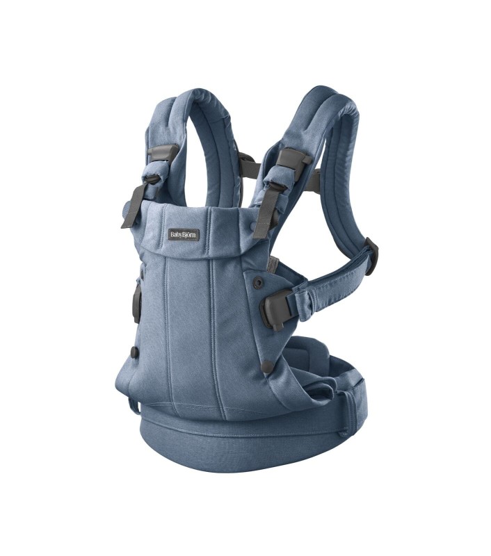 BABYBJORN - nosidełko Harmony, Woven Niebieski melanż