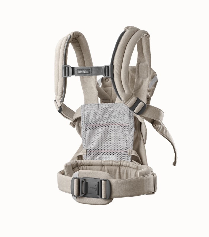 BABYBJORN - nosidełko Harmony, Woven Jasny Beż melanż