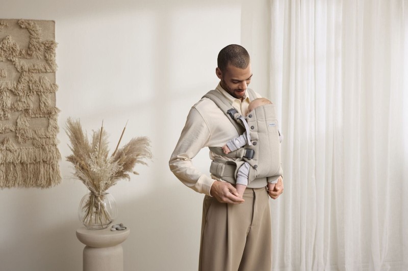 BABYBJORN - nosidełko Harmony, Woven Jasny Beż melanż