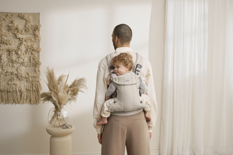 BABYBJORN - nosidełko Harmony, Woven Jasny Beż melanż