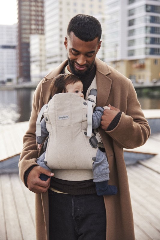 BABYBJORN - nosidełko Harmony, Woven Jasny Beż melanż