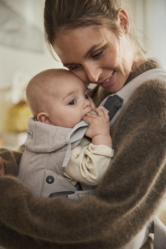 BABYBJORN - nosidełko Harmony, Woven Jasny Beż melanż