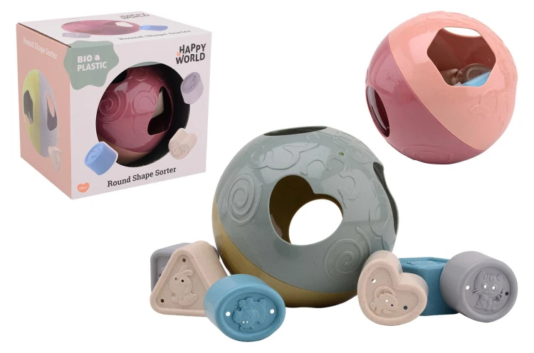 Sorter kształtów piłka BIOplastik MINT 18m+ Happy World