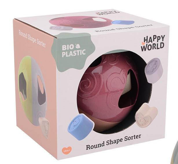 Sorter kształtów piłka BIOplastik MINT 18m+ Happy World