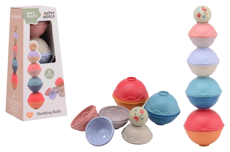 Wieża z kulek BIOplastik  12m+ Happy World