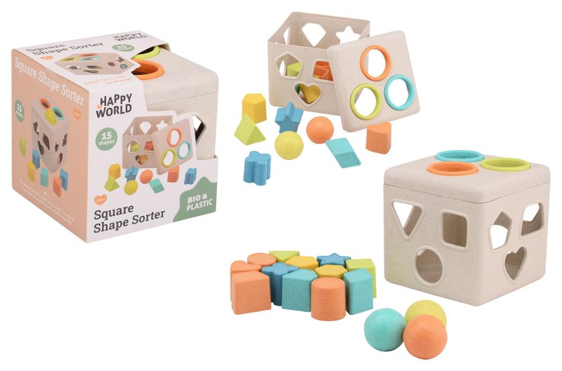 Sorter kształtów BIOplastik 12 m+ Happy Word