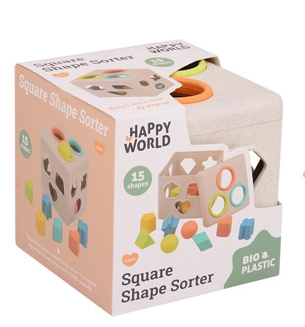 Sorter kształtów BIOplastik 12 m+ Happy Word