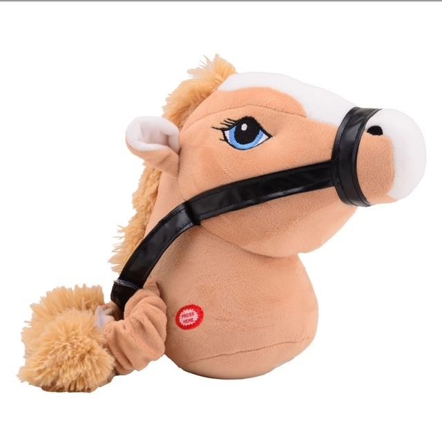 Koń na pasku z ogonem beige Holly Hobby Horse