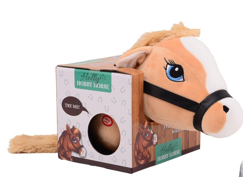 Koń na pasku z ogonem beige Holly Hobby Horse