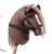 Koń DELUXE na kiju 80cm brown Holly Hobby Horse