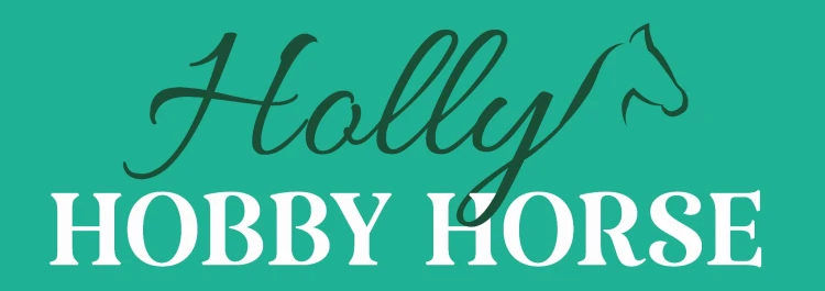 Koń LUX na kiju dźwięk 80cm Beige Holly Hobby Horse