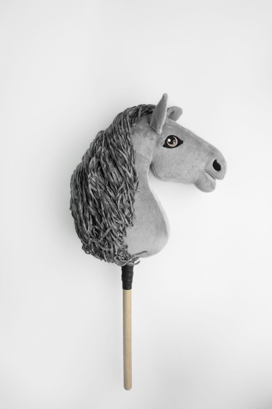 Koń Hobby Horse A4 Szary-Siwy Mom's Care