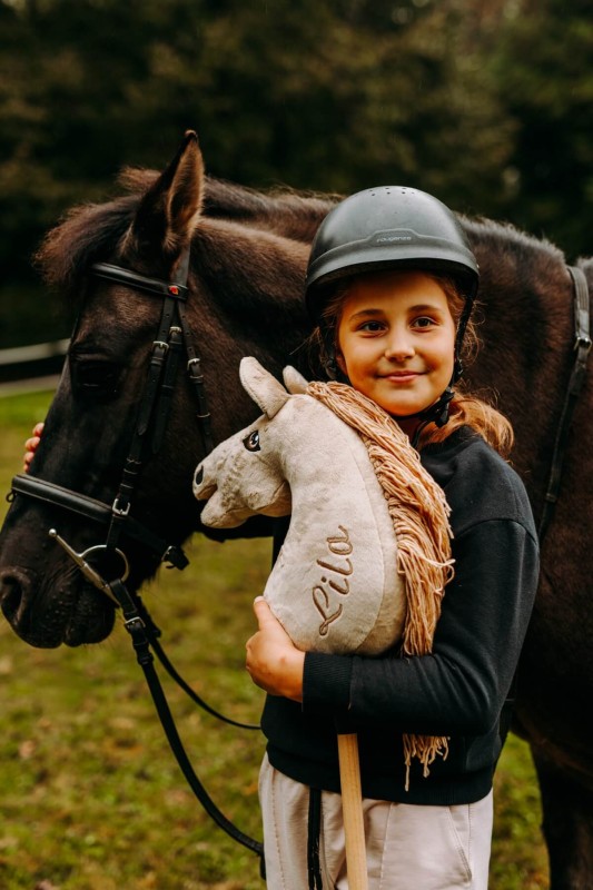 Koń Hobby Horse A4 Szary-Siwy Mom's Care