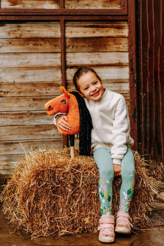 Koń Hobby Horse A4 Kremowy Cremello Mom's Care