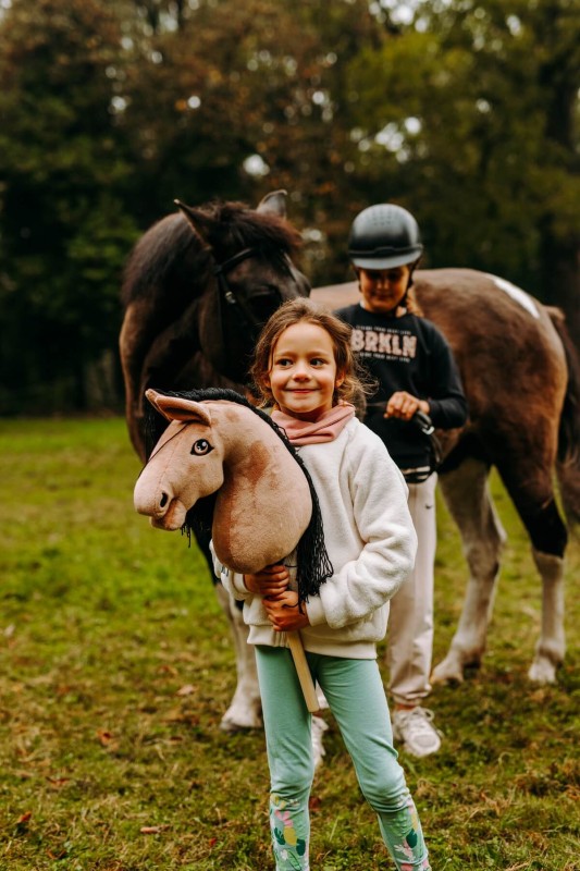 Koń Hobby Horse A4 Kremowy Cremello Mom's Care
