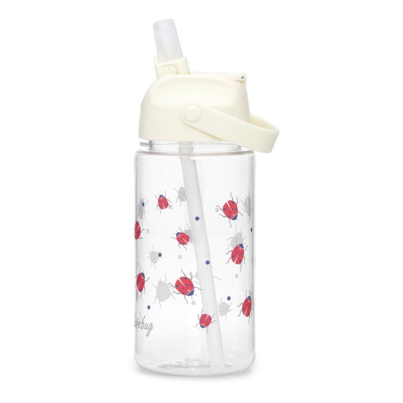 Butelka do picia Tritan LADYBUG 500 ml ze słomką Vanilla Copenhagen