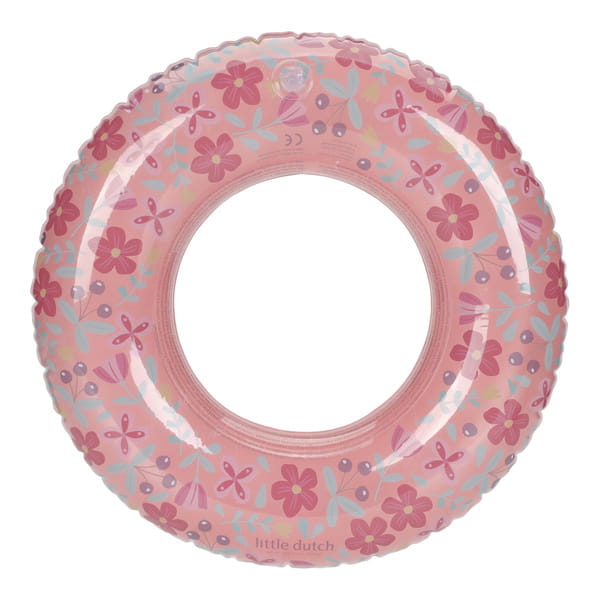 Koło do pływania Pink Flowers 50 cm Little Dutch