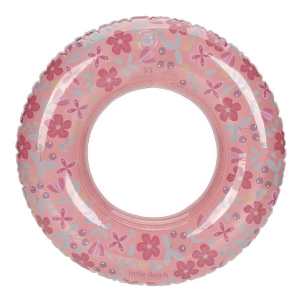 Koło do pływania Pink Flowers 50 cm Little Dutch