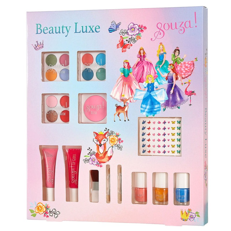 Kosmetyki do makijażu dla dzieci zestaw 13 el. Beauty Luxe Souza!