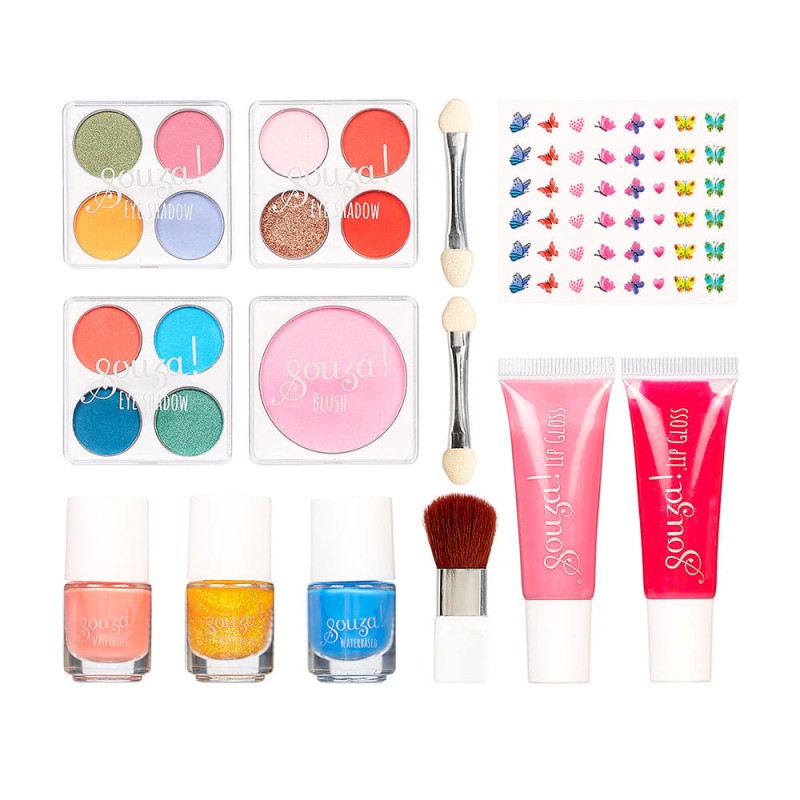Kosmetyki do makijażu dla dzieci zestaw 13 el. Beauty Luxe Souza!