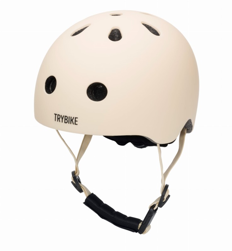 Kask dziecięcy na rower rolki deskorolkę hulajnogę kremowy XS Trybike