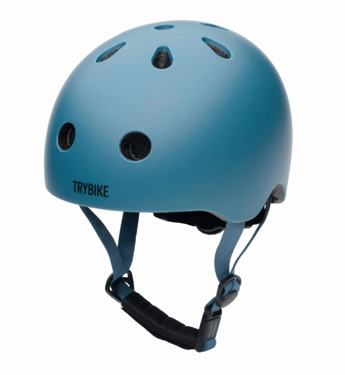 Kask dziecięcy na rower rolki deskorolkę hulajnogę niebieski XS Trybike