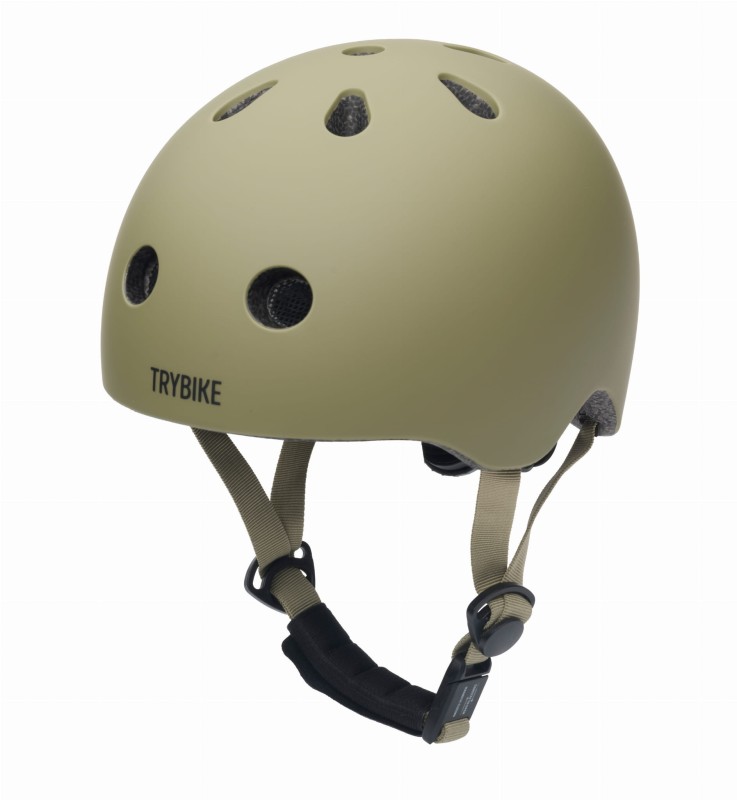Kask dziecięcy na rower rolki deskorolkę hulajnogę zielony XS Trybike