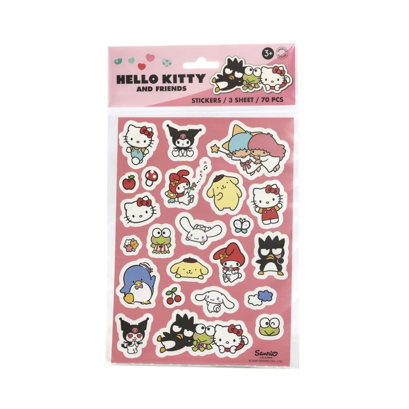 Zestaw naklejek do zabawy 70 sztuk zabawka dla dzieci naklejki Hello Kitty MICKI