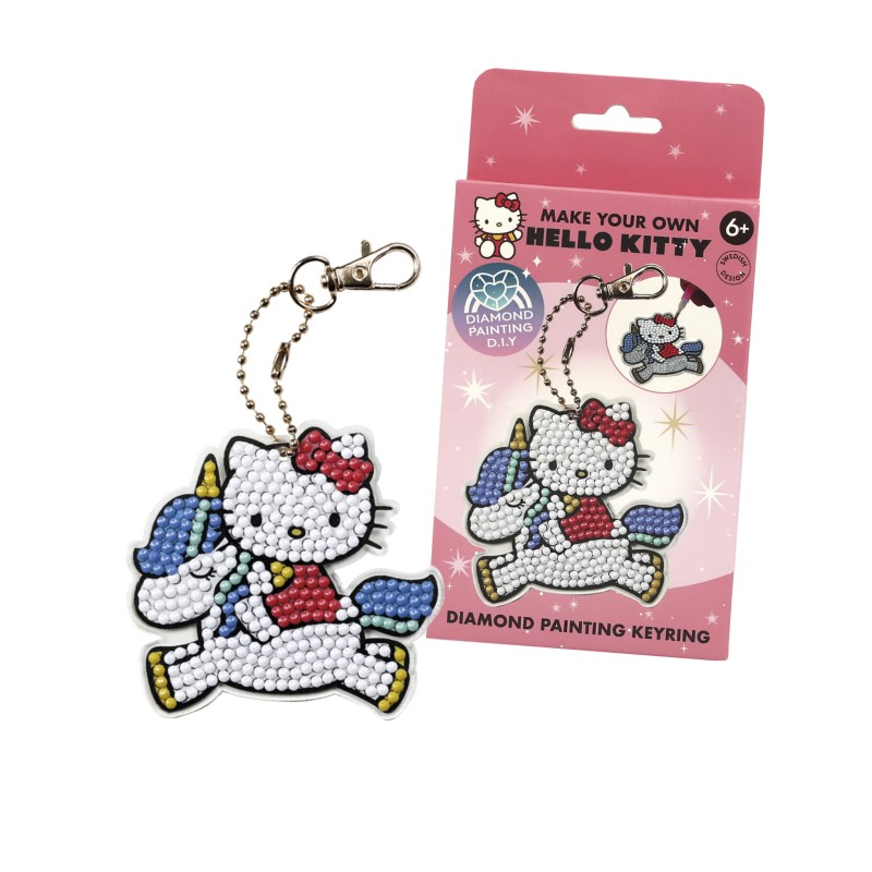 Maluj diamentami po numerach kreatywna zabawka breloczek dzieci Hello Kitty MICKI