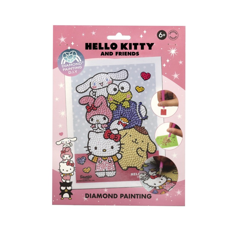 Maluj diamentami po numerach kreatywna zabawka dla dzieci obraz Hello Kitty MICKI