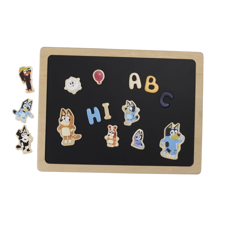 Dwustronna magnetyczna tablica literki i obrazki edukacyjna zabawka Bluey MICKI