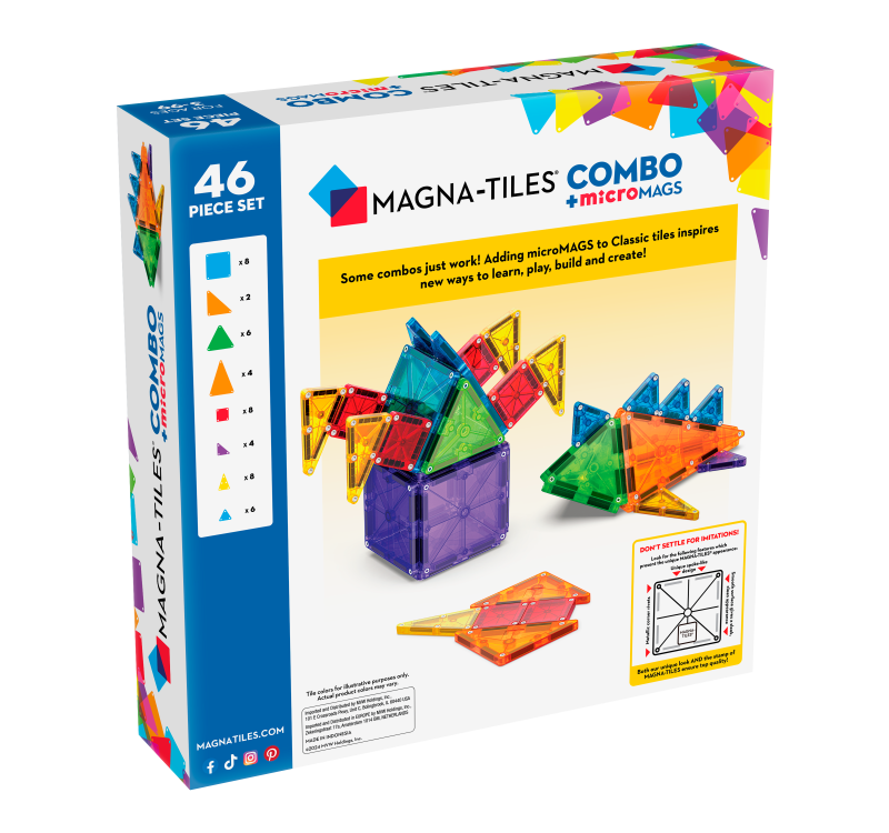 Klocki Magnetyczne COMBO microMAGS 46 el. MAGNA-TILES