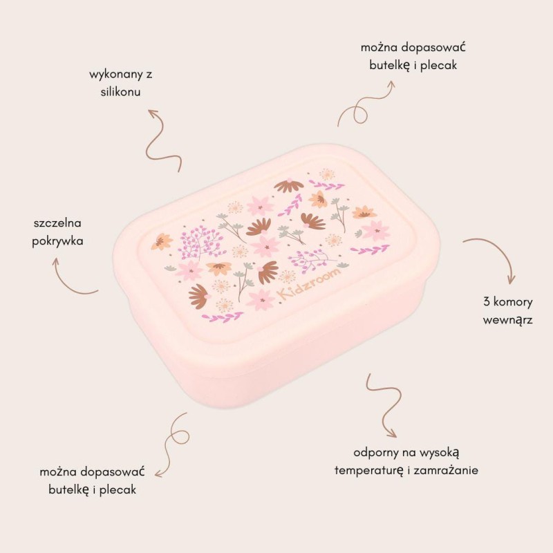 Lunchbox pojemnik silikon Memories Flower KIDZROOM