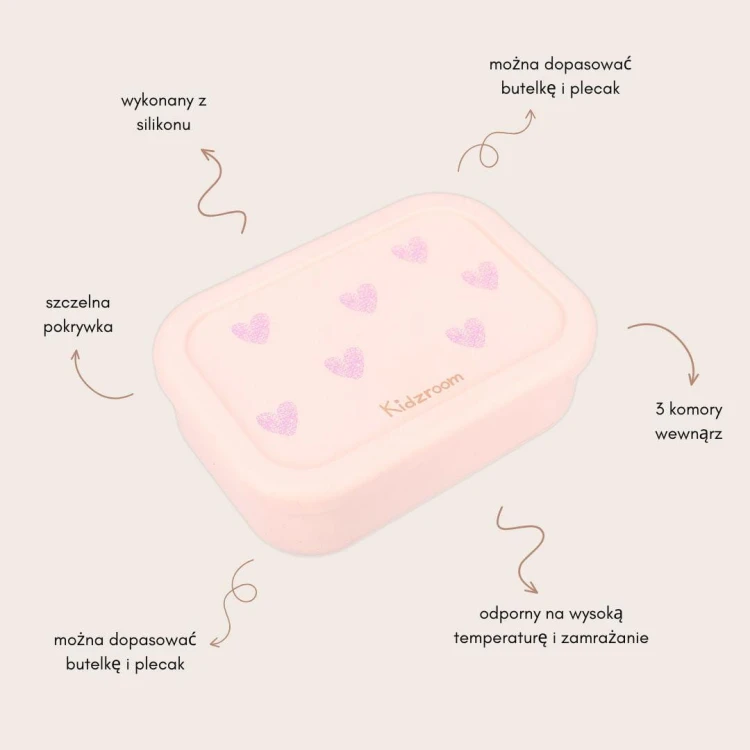 Lunchbox pojemnik silikon Magical Heart KIDZROOM