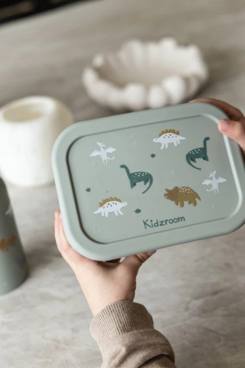 Lunchbox pojemnik silikon Small Dino KIDZROOM