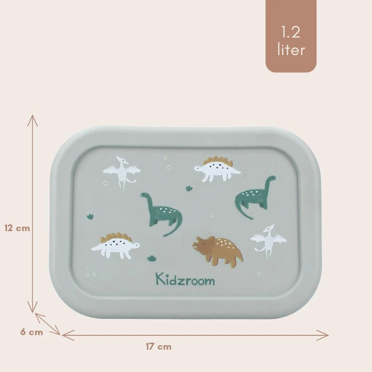 Lunchbox pojemnik silikon Small Dino KIDZROOM