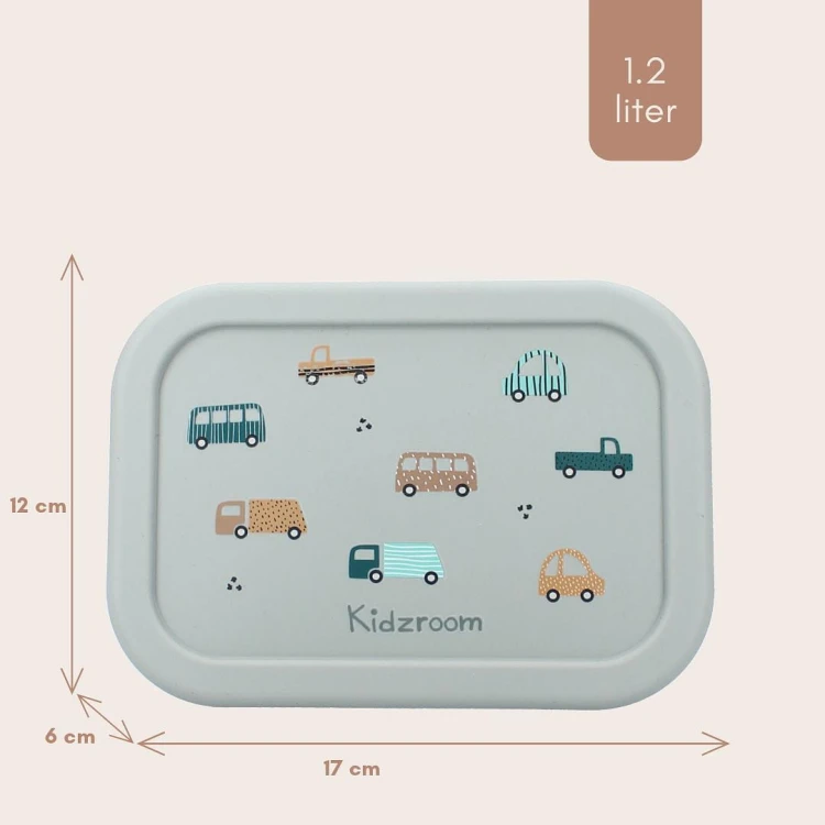 Lunchbox pojemnik silikon  Sweet Cars KIDZROOM