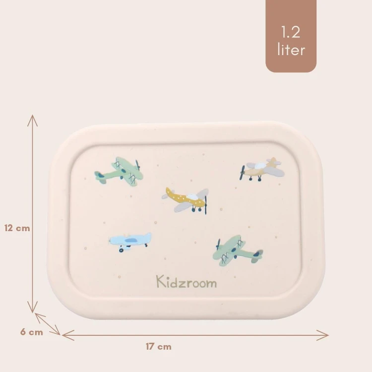 Lunchbox pojemnik silikon Small Aeroplane KIDZROOM