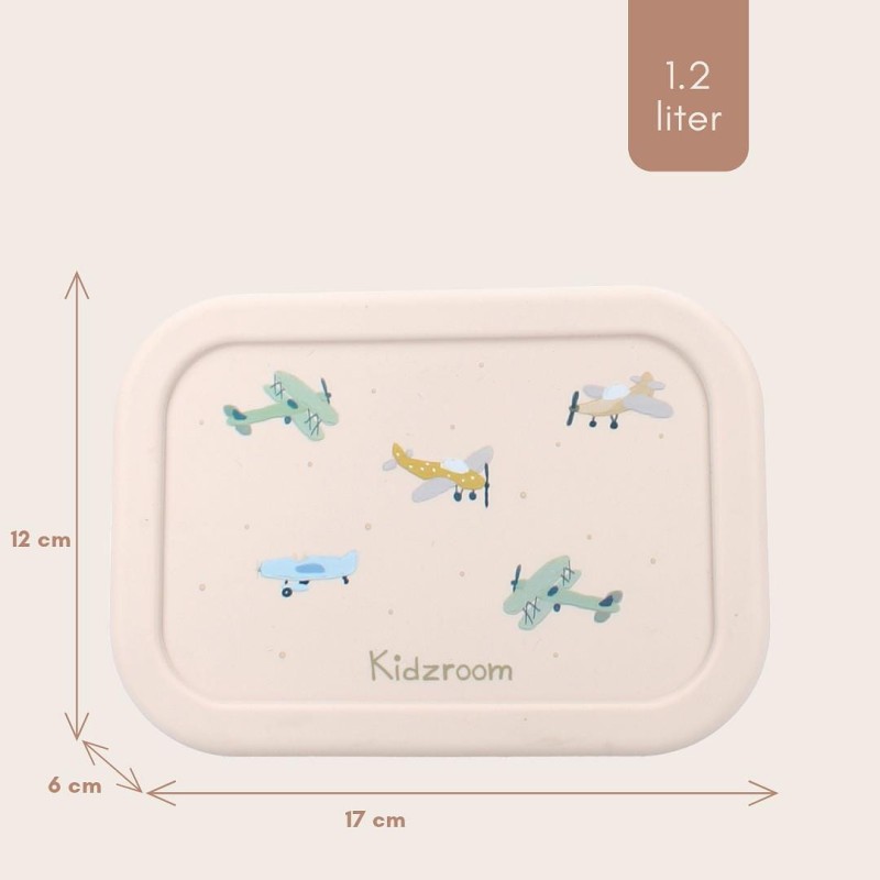 Lunchbox pojemnik silikon Small Aeroplane KIDZROOM